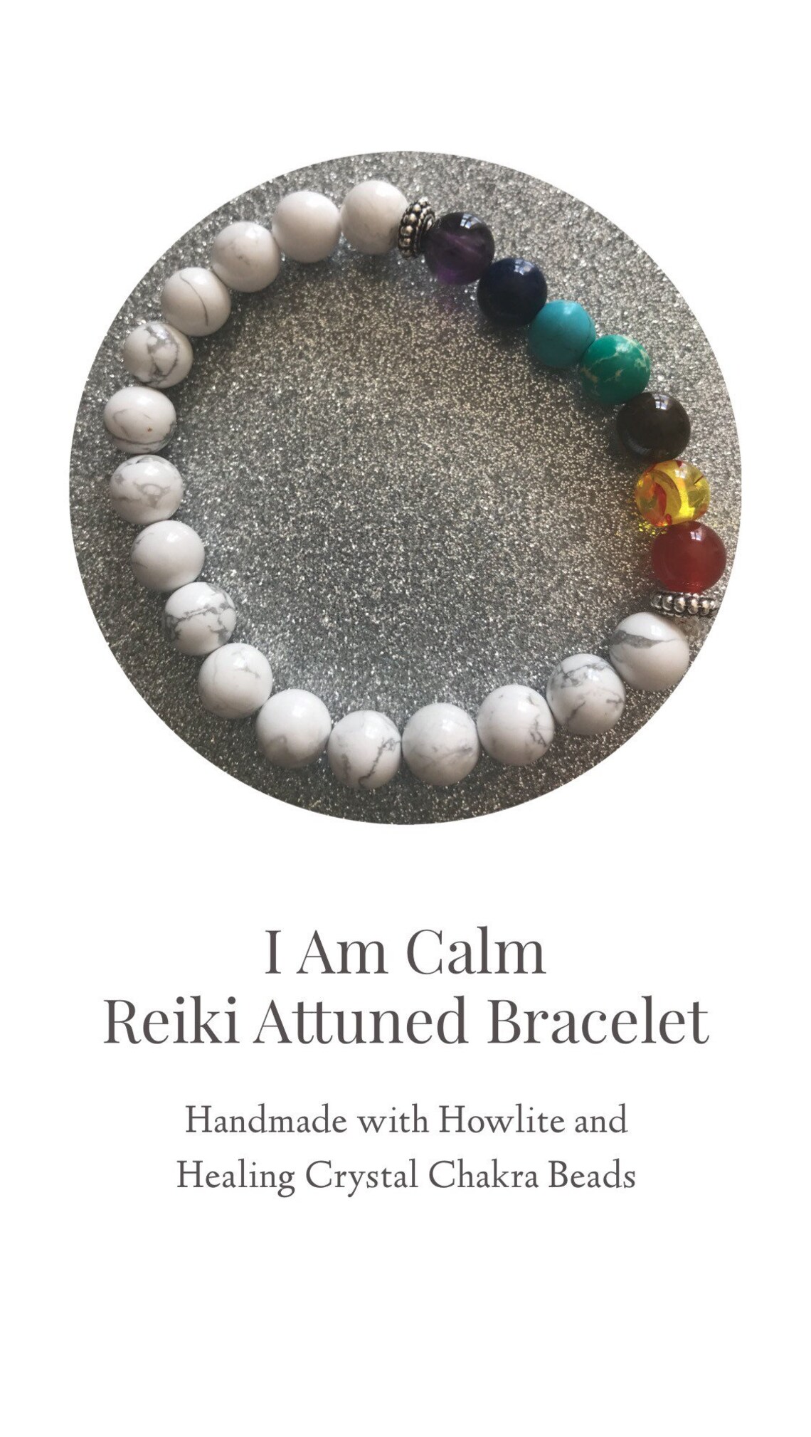 I Am Calm Affirmation Bracelet Etsy UK