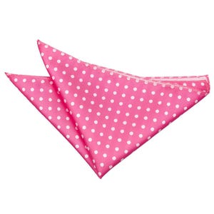 Pocket Square For Men Colourful Bright Polka Dot Handkerchief Pocket Square, Wedding Party, Hanky Gift