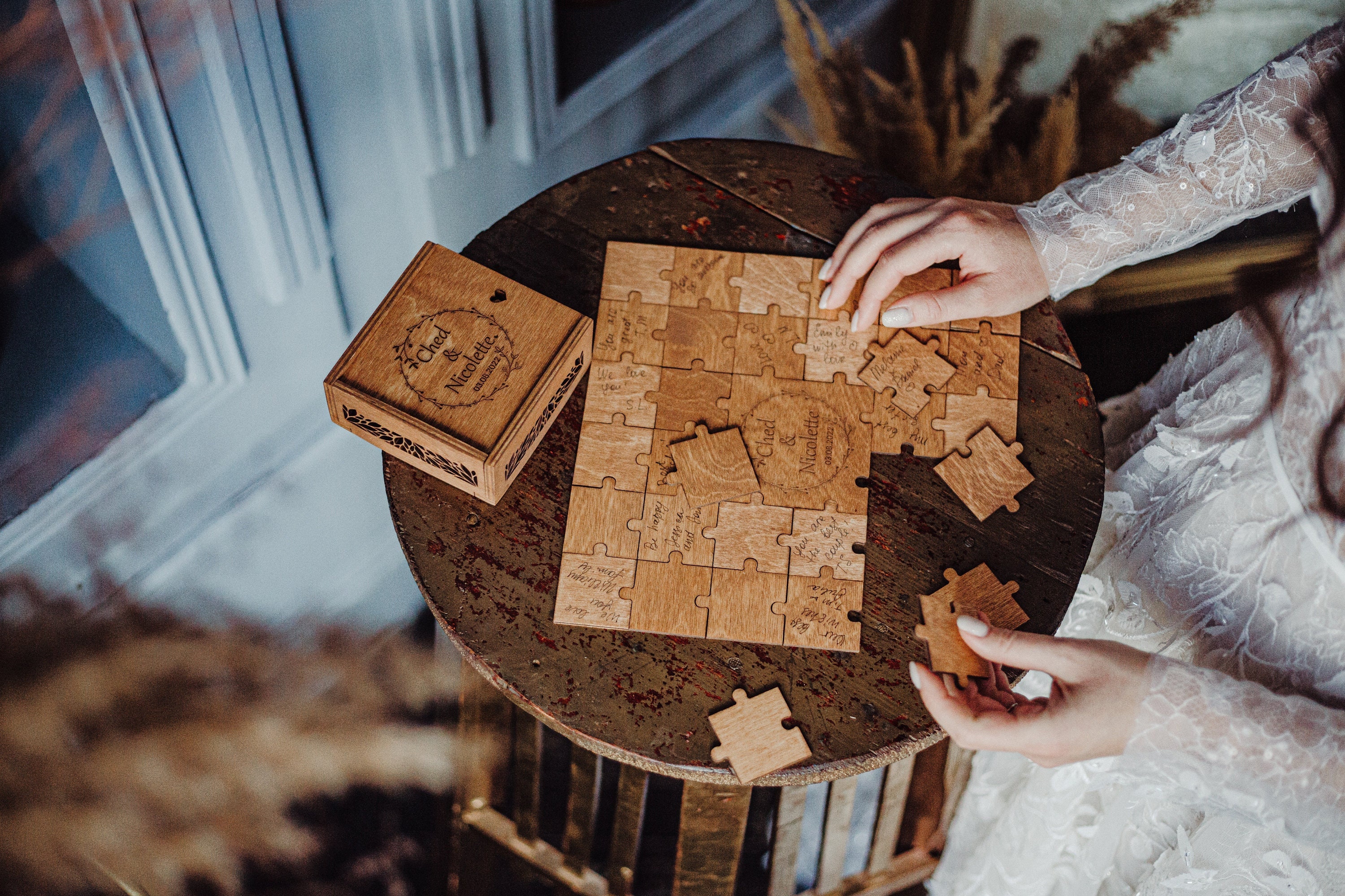Baltic Birch Guest Book Puzzle