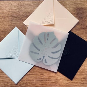 Enveloppes pour dessous de verre de mariage, ajoutez-les pour emballer vos cadeaux de mariage pour les invités image 3