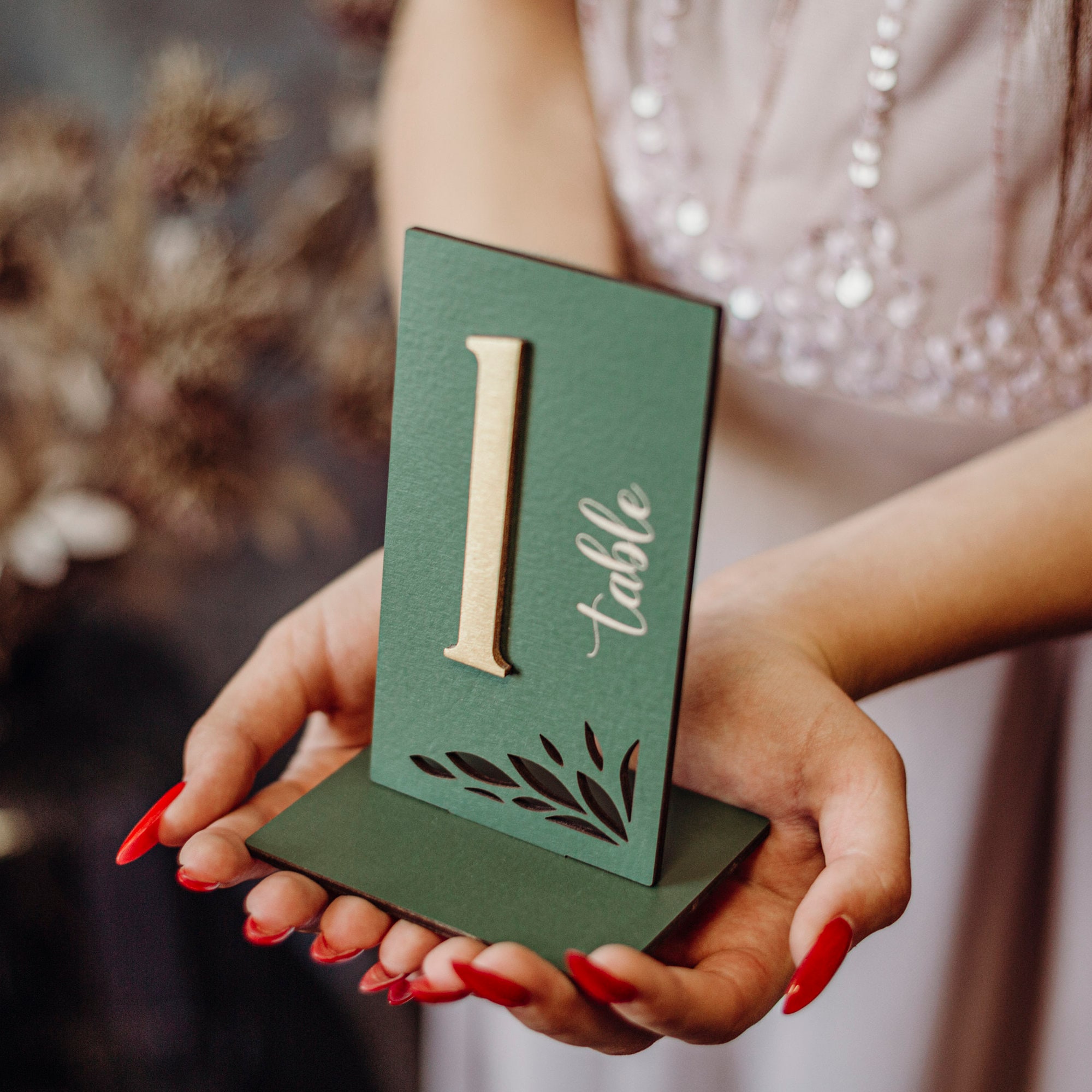 Wooden Wedding Table Numbers