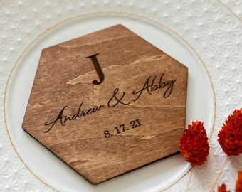 Wedding Favors for Guests in Bulk - Personalized Wedding Favors - Wedding Coasters Set - Wedding Party Favors - Destination Wedding Favors