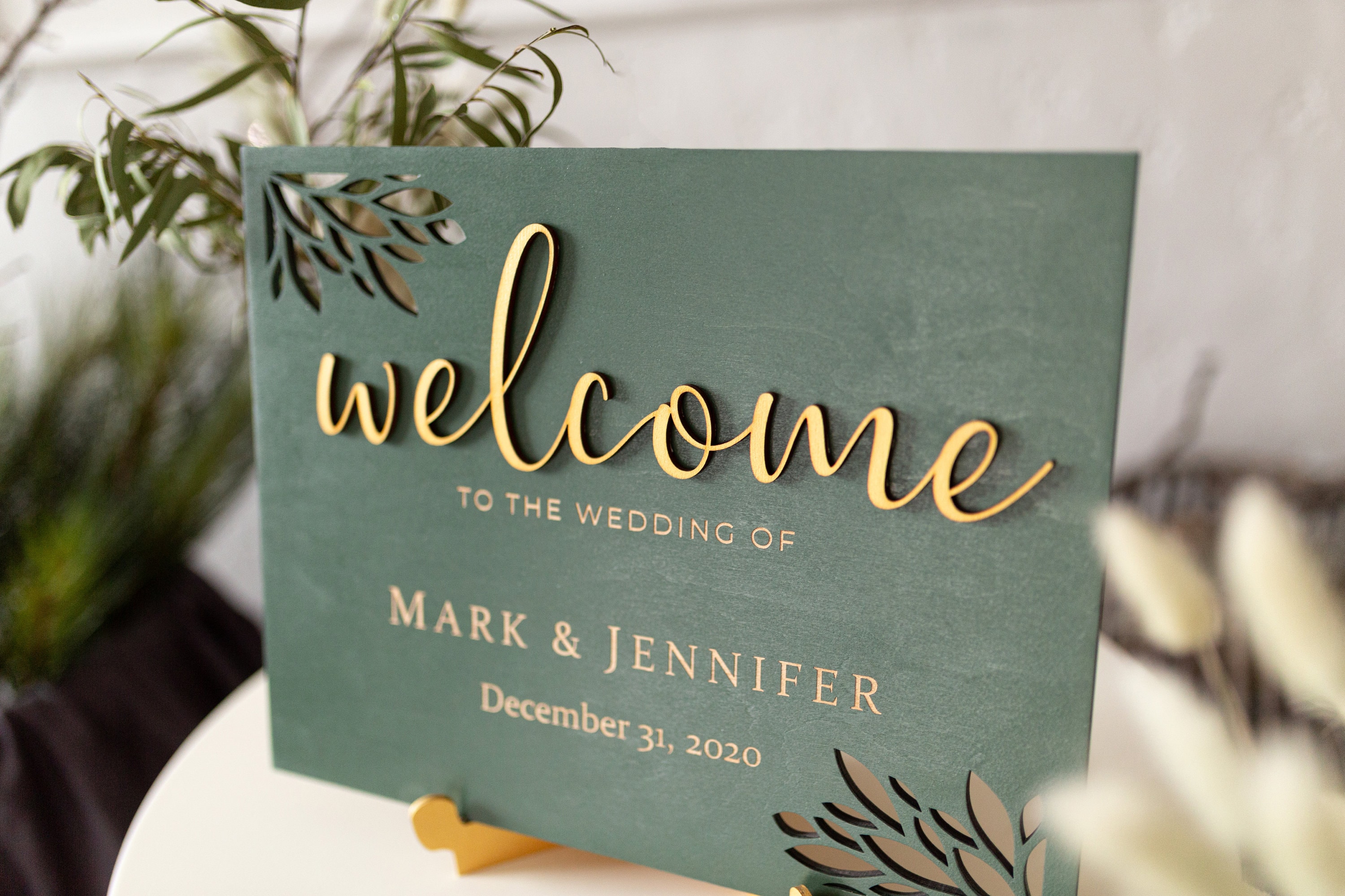 Welcome Wedding Sign - Bridal Shower Welcome Sign - Welcome Sign Wedding Modern - Rustic Wedding Décor - Welcome Engagement Party Sign