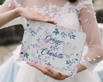 Shabby Chic Wedding Guest Book, Floral Regency Album