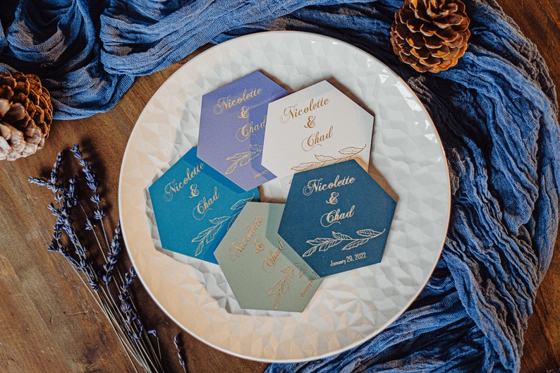 Wedding Favors for Guests in Bulk - Personalized Wedding Favors - Wedding Coasters Set - Wedding Party Favors - Destination Wedding Favors 