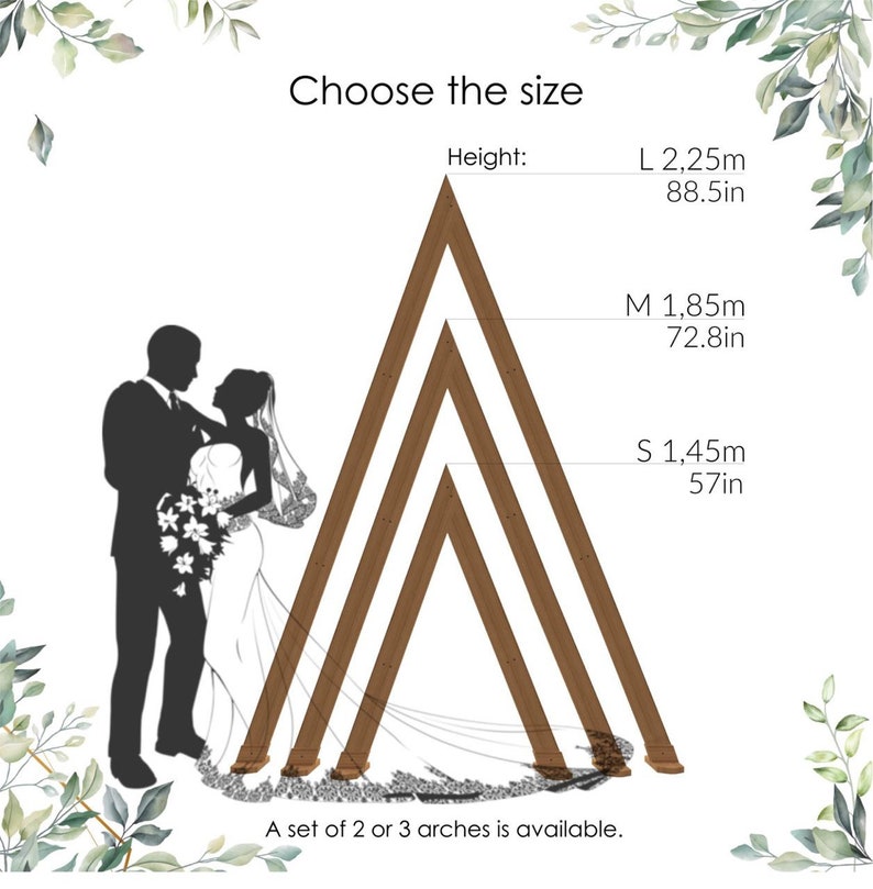 Triangle Wedding Arch Geometric Wedding Arbor Boho Wedding image 4