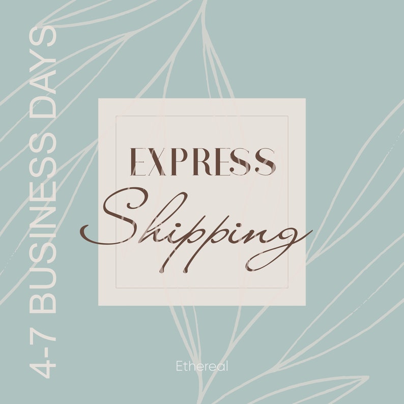 Express shipping 8-10 business days worldwide DHL, UPS, FedEx image 1