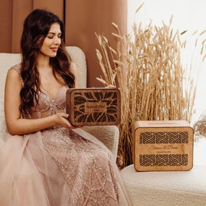 Boîte pour cartes de mariage, Boîte pour cartes de voeux, Boîte pour cartes de réception de mariage en bois, Boîte pour cartes de retraite, Cadeaux et tirelire pour fête de mariage