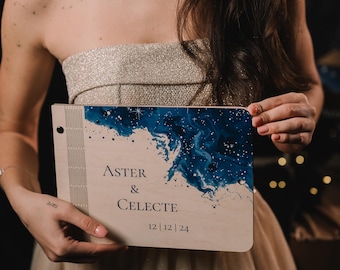 Celestial Wedding Guest Book: Starry Night Keepsake