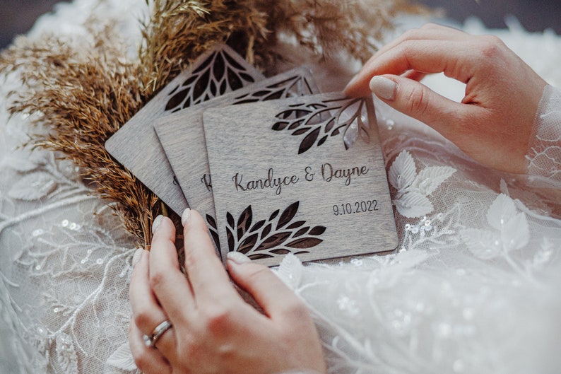 Wedding Favors for Guests in Bulk Tropical Wedding Favors for Hawaii Wedding Personalized Favors for Bridal Shower Custom Wooden Gifts image 3