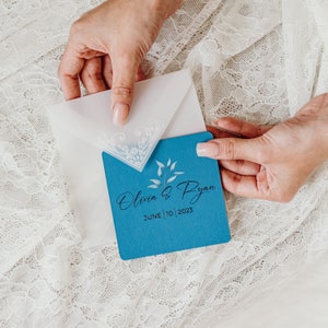 Enveloppes pour dessous de verre de mariage, ajoutez-les pour emballer vos cadeaux de mariage pour les invités image 5