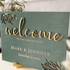 Wedding Welcome Sign Welcome to our Beginning Sign Minimalist Wedding Décor Welcome Engagement Party Sign Baby Shower Welcome Sign image 2