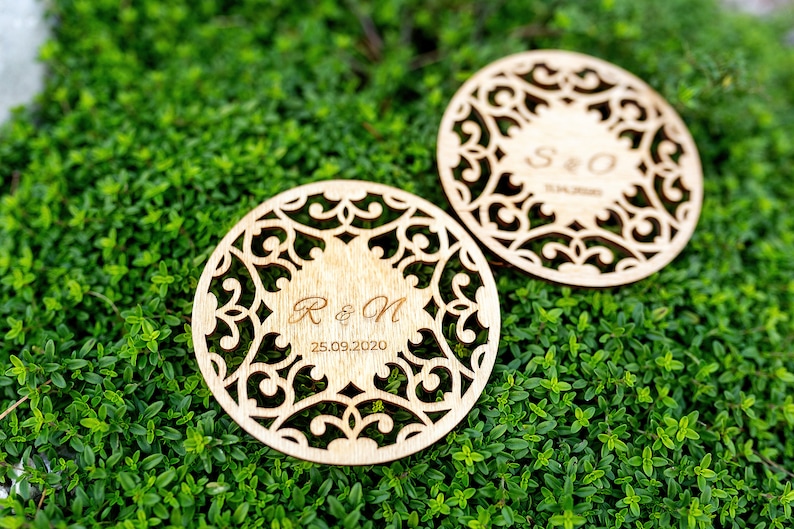 Wedding Favors for Guests in Bulk Personalized Coasters Etsy