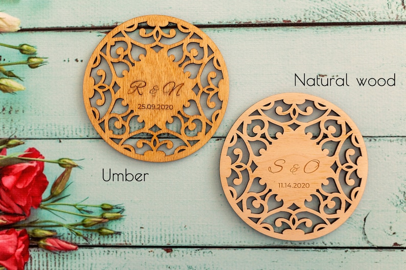 Wedding Favors for Guests in Bulk Personalized Coasters Etsy