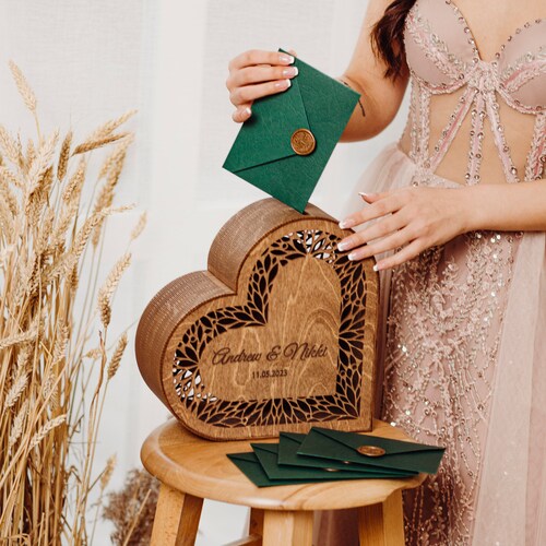 Wedding Box for Cards Wedding Card Box Hexagon Personalized Etsy