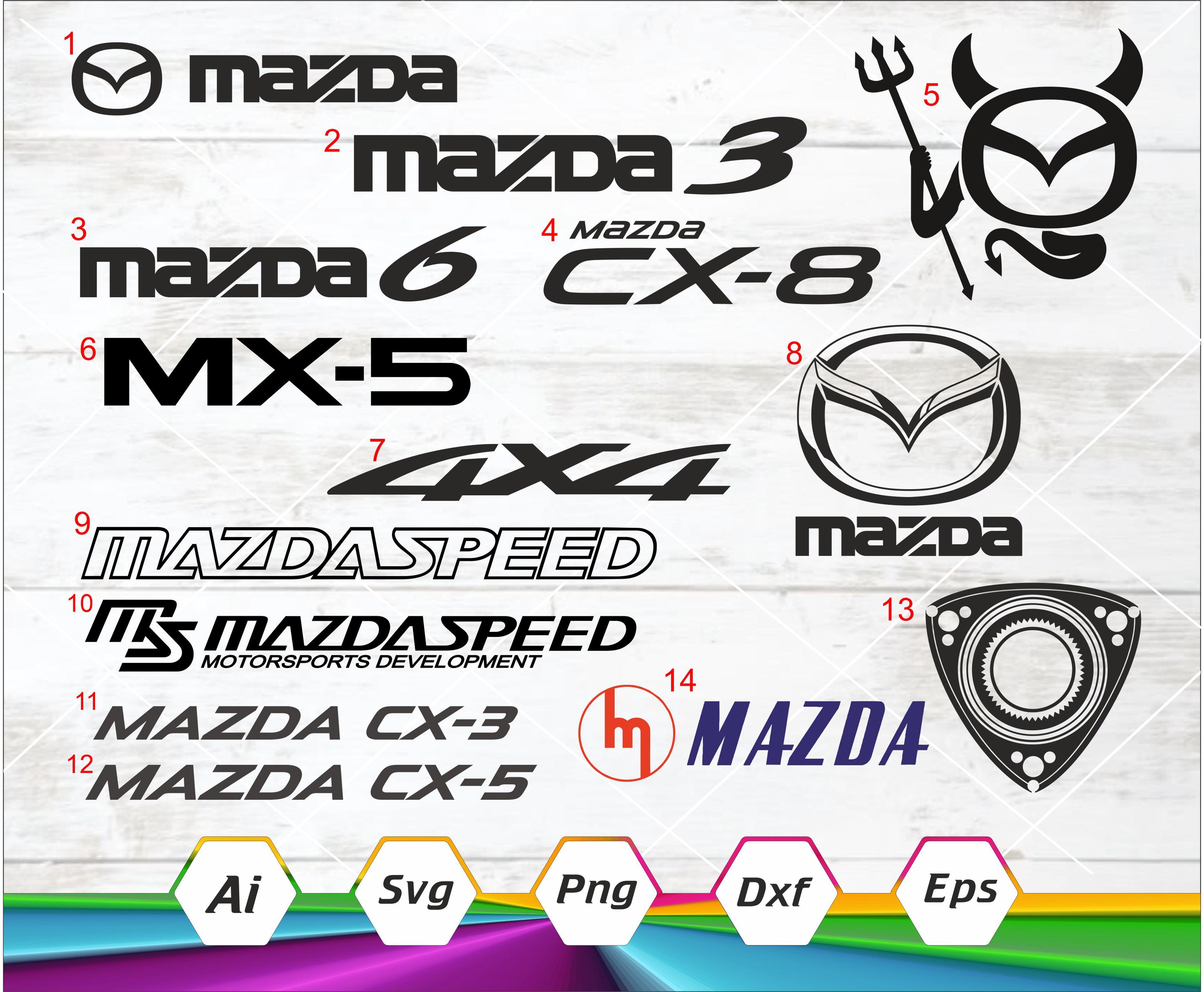 Mazda Logo Svg - Etsy