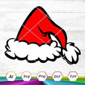 Der Grinch Hut SVG, Grinch Hut schneiden Datei, Grinch Weihnachten, Grinch Png, Grinch Cricut, Grinch Clipart, digitaler Download, svg, dxf, eps, ai