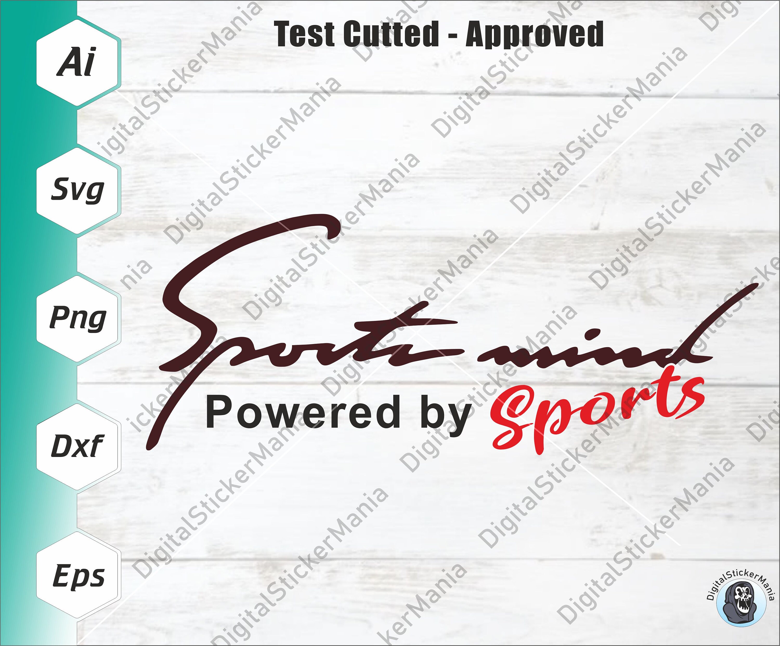 Sport Mind Svg Powered by Sports Front Headlight Sticker Etsy