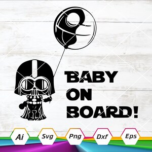 Bebé a bordo Svg, Pegatina de bebé a bordo, Vinilo de bebé a bordo, Señal de coche de bebé Svg, Archivo de corte Cricut de silueta, Svg, Png, Eps, Dxf, Ai