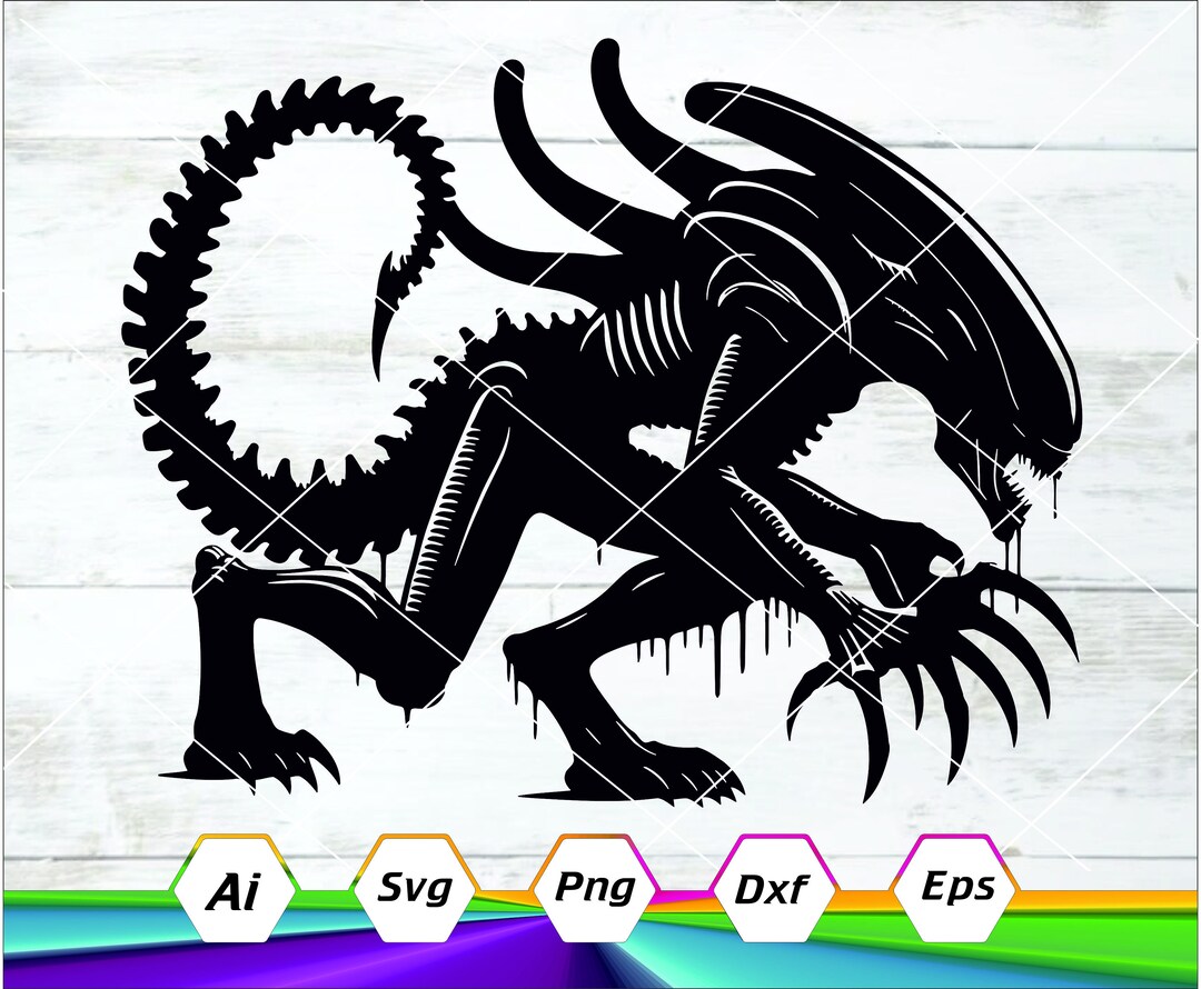 Xenomorph Svg, Alien Svg, Predator Svg, Facehugger Svg, USCSS Svg ...