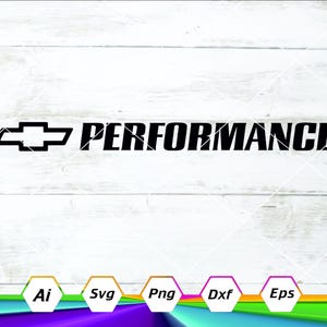 Chevrolet Performance Svg, Chevy Car Logo Svg, Chevrolet Silhouette, auto Logo Svg, digitale download, Eps, Dxf, PNG, Ai