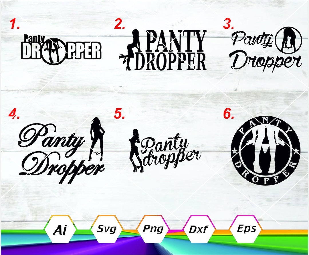 Panty Dropper Bundle Pack Svg, Bumper Sticker Svg, Car Sticker Decal, Cricut Cut File