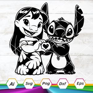 Stitch Svg, famille Ohana svg, Stitch Ohana Svg, Ohana signifie famille Svg, fichier de coupe Pelekai Cricut, téléchargement numérique, Svg, Dxf, Eps, Ai, Png