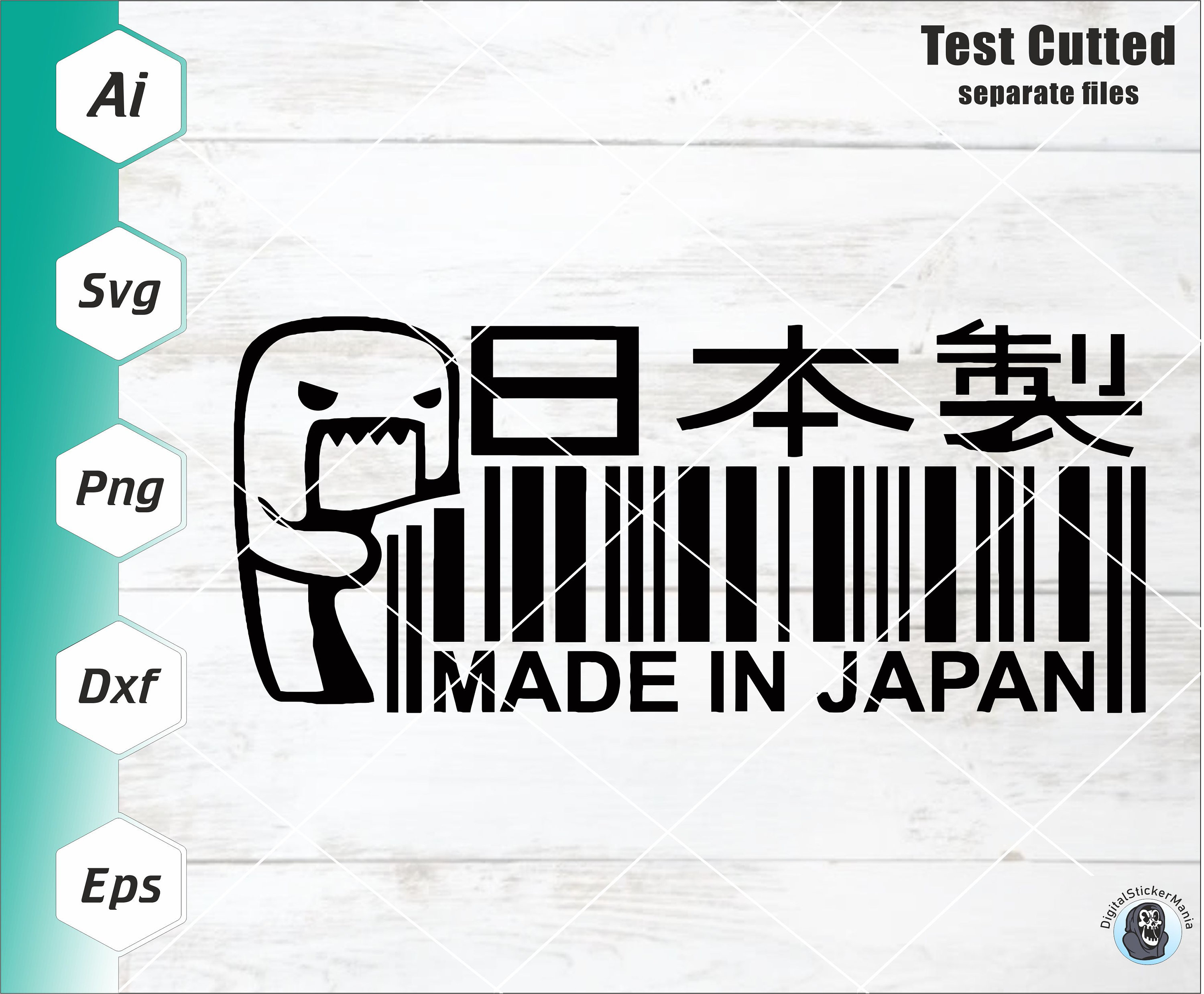 JDM Decals Japan Racing Car Stickers - 38Pcs for Bike Helmet Truck