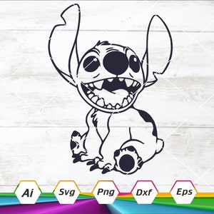 Stitch Svg, famille Ohana svg, Stitch Ohana Svg, Ohana signifie famille Svg, fichier de coupe Cricut, téléchargement numérique, Svg, Dxf, Eps, Ai, Png