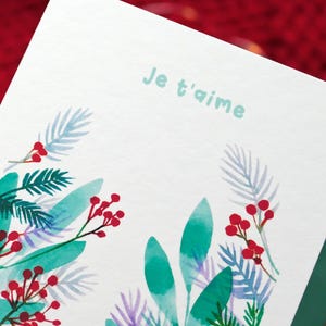 Carte de vœux, illustration de Noël