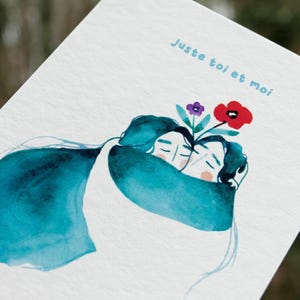 Carte Saint Valentin, amour, Juste toi et moi