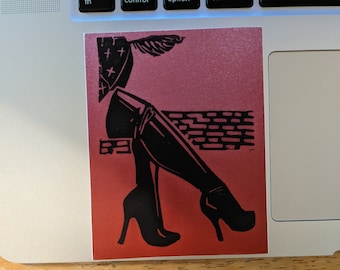 Dominatrix boots sticker