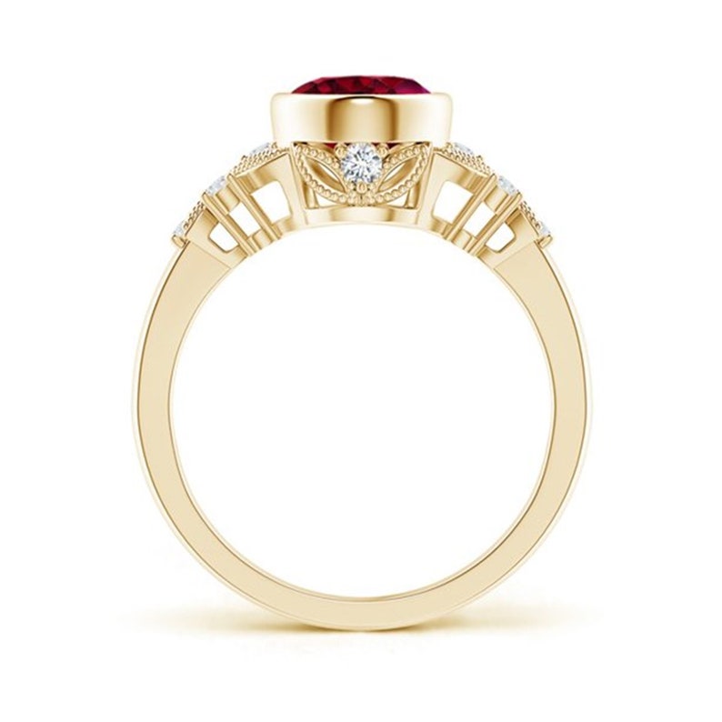 Handmade Ring For Men And Woman Natural Ruby 7 Carat Ring Anniversary Gift. Gold Plated Ring