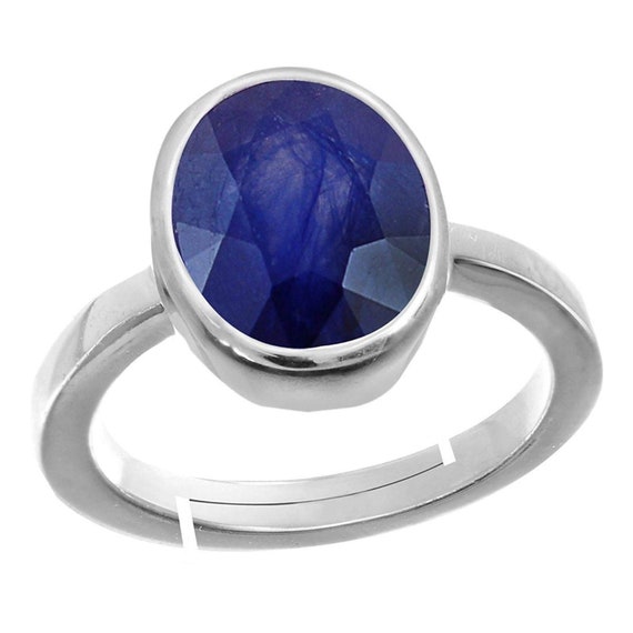 Natural Certified 6 Carat 925 Sterling Silver Handmade Natural