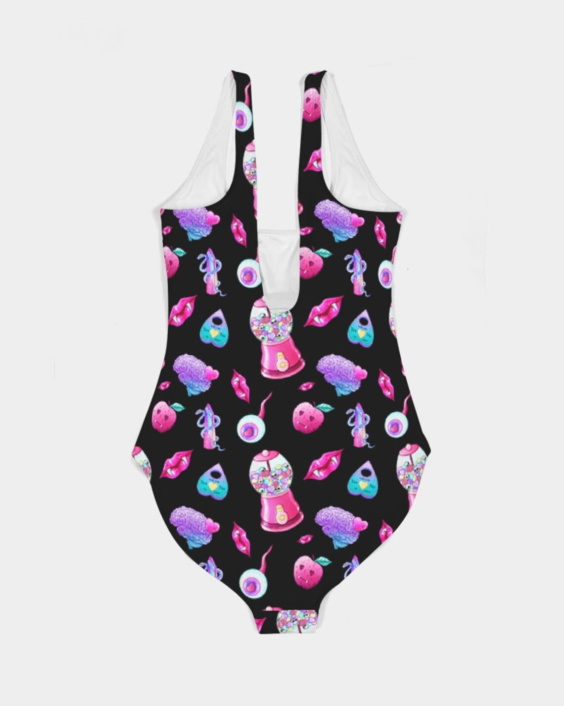 Pastel Goth Swimsuit Goth Summer Clothing Pastel Goth One Etsy