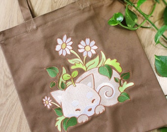 Embroidered Wild Dreams Tote Bag