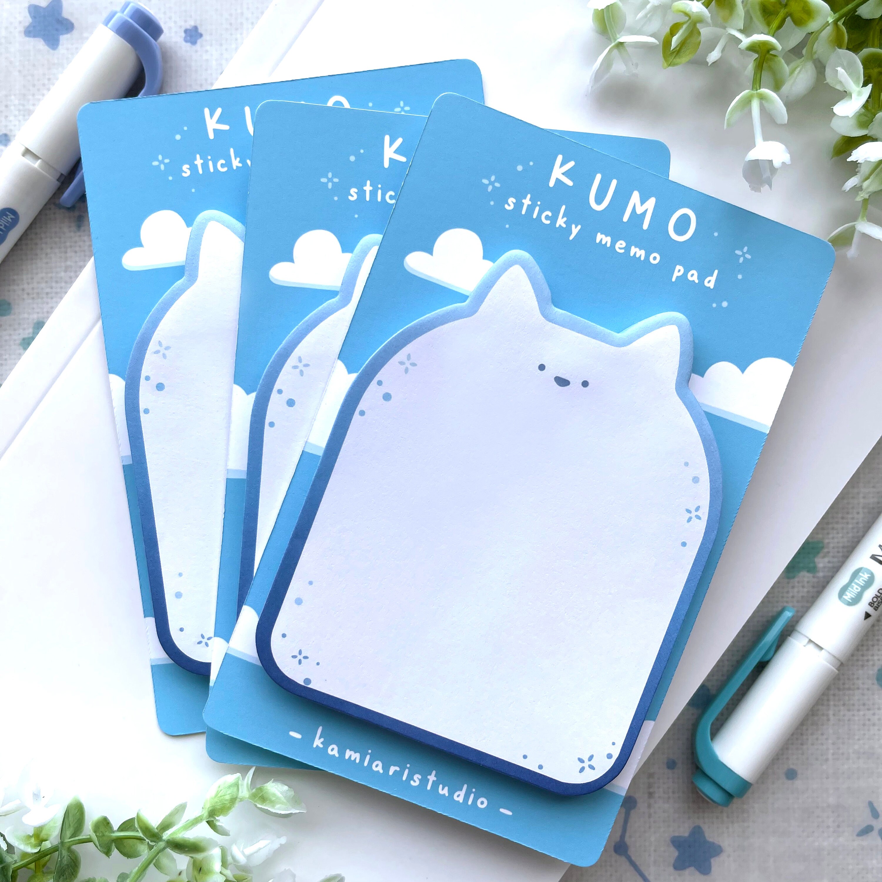 Kumo Die Cut Sticky Notes | Memo Pads