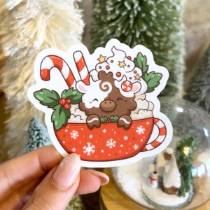 Gingerbread Cow Latte Sticker | Limited Edition Holiday Christmas