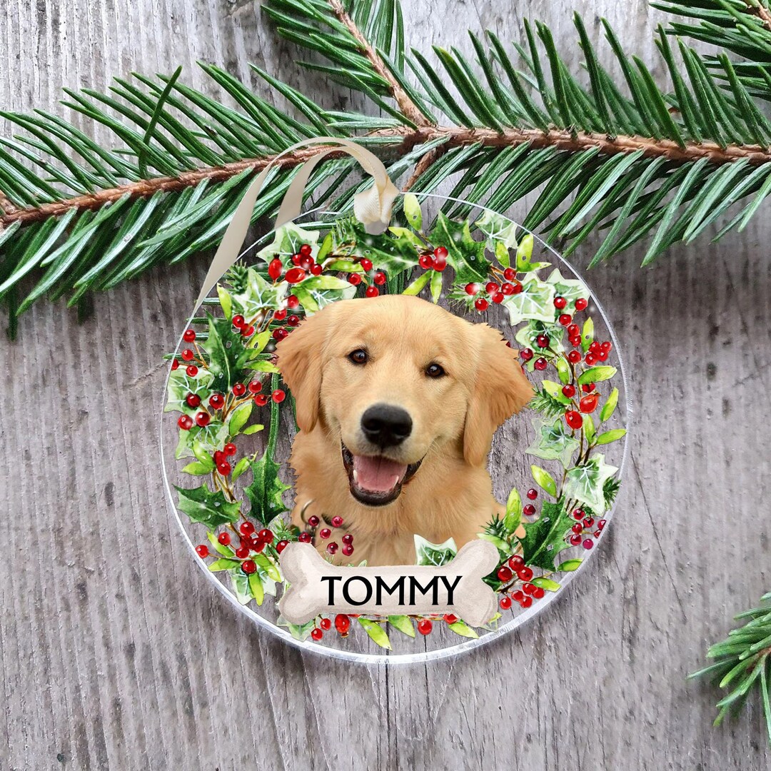 Personalized Dog First Christmas Ornament Pet Christmas Etsy