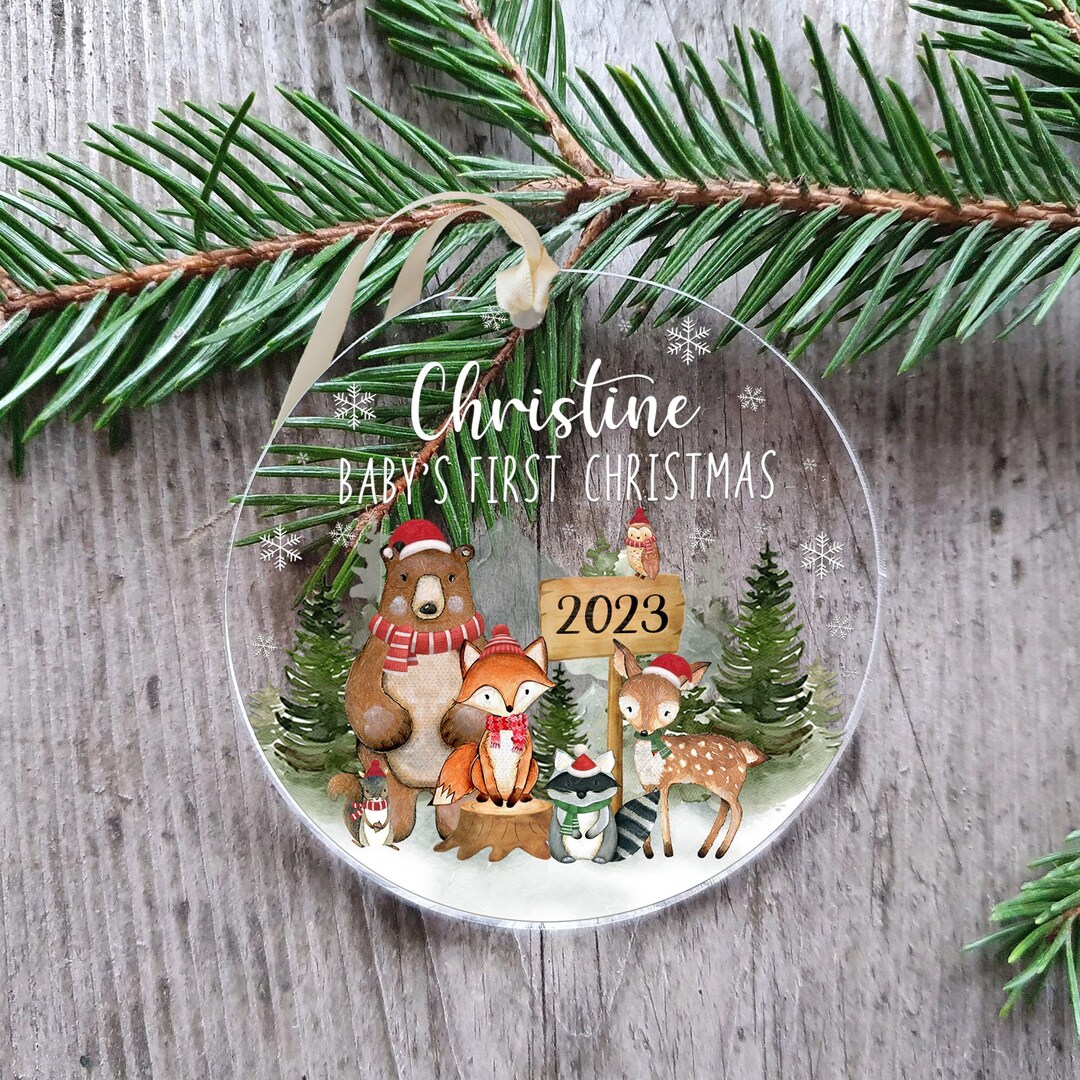 Personalized Baby's First Christmas Ornaments, Baby Ornament, Baby First Christmas Gifts, Baby