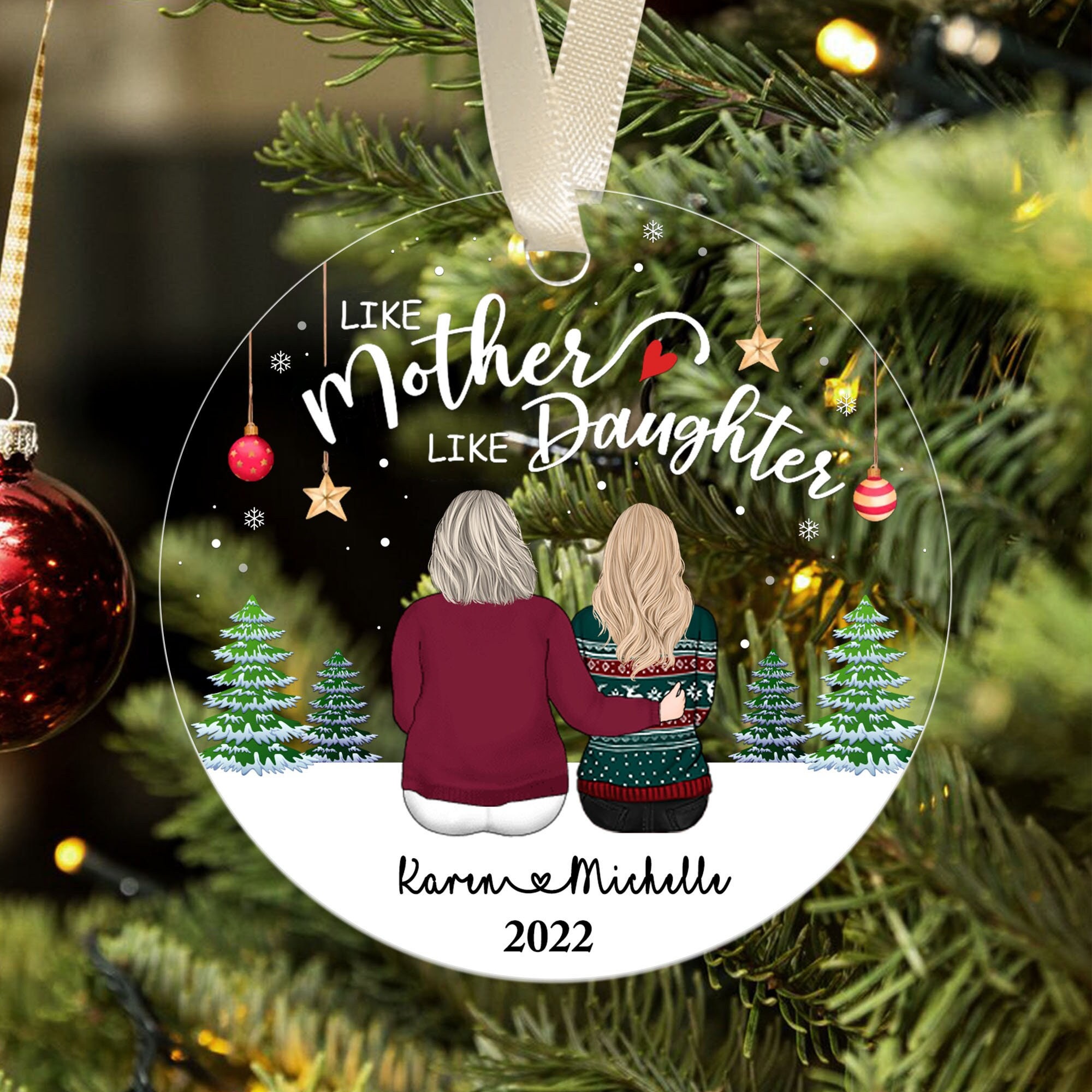 Mother daughter hotsell ornaments 2018
