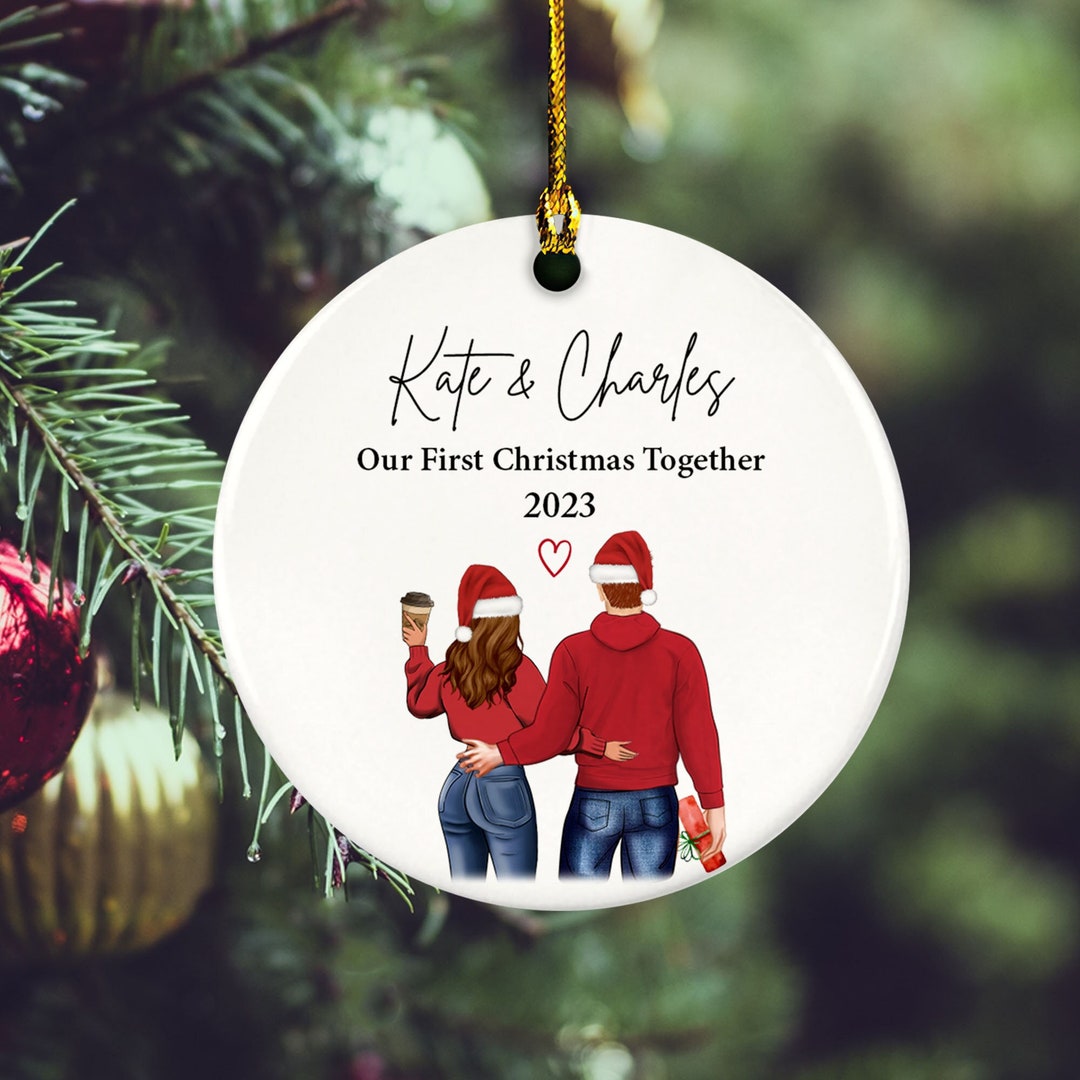 Couple First Christmas Together Ornament, Couple Anniversary Christmas