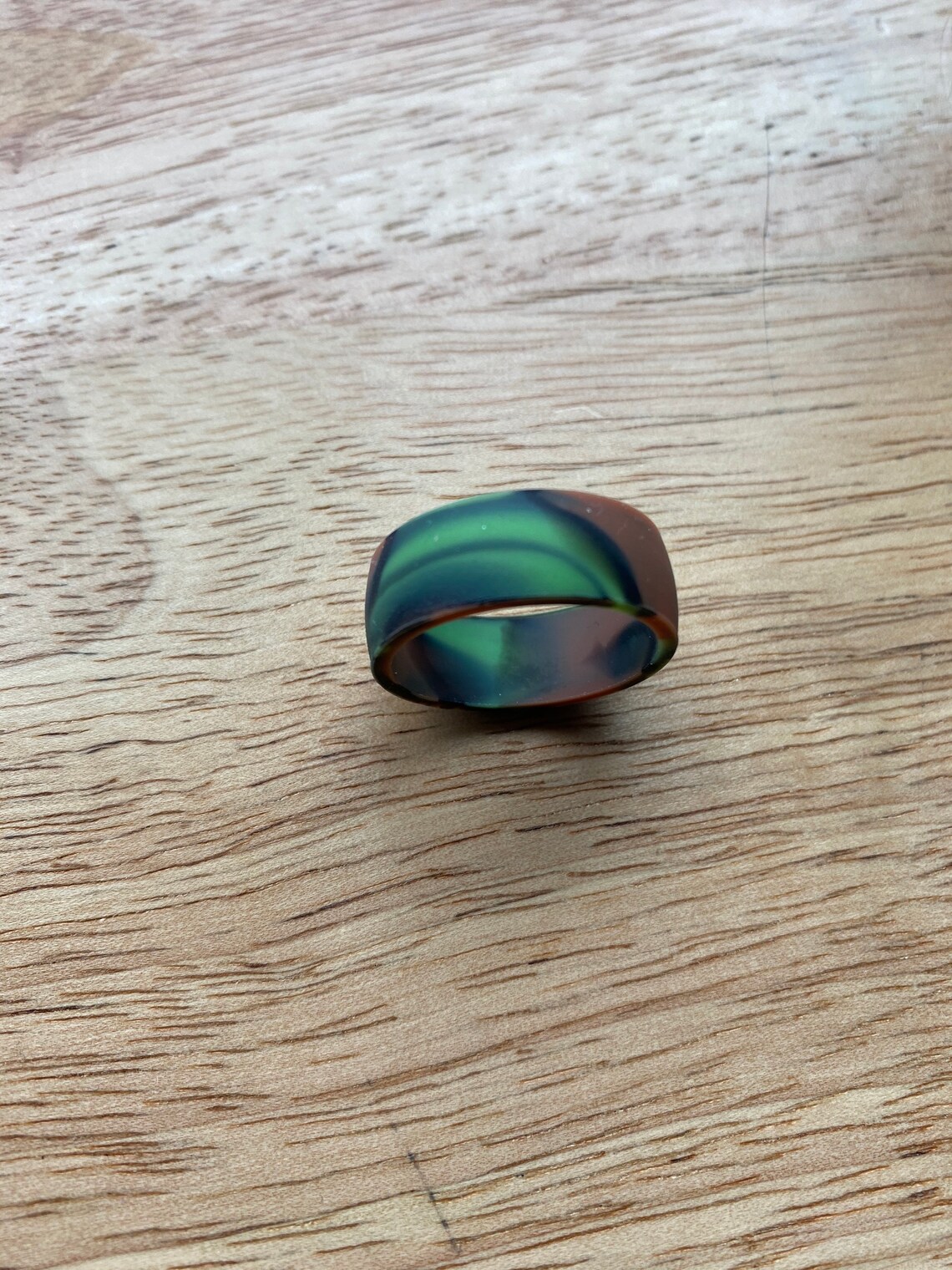 Camo Green Camouflage Silicone Ring Etsy