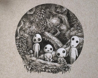 Kodama, art print