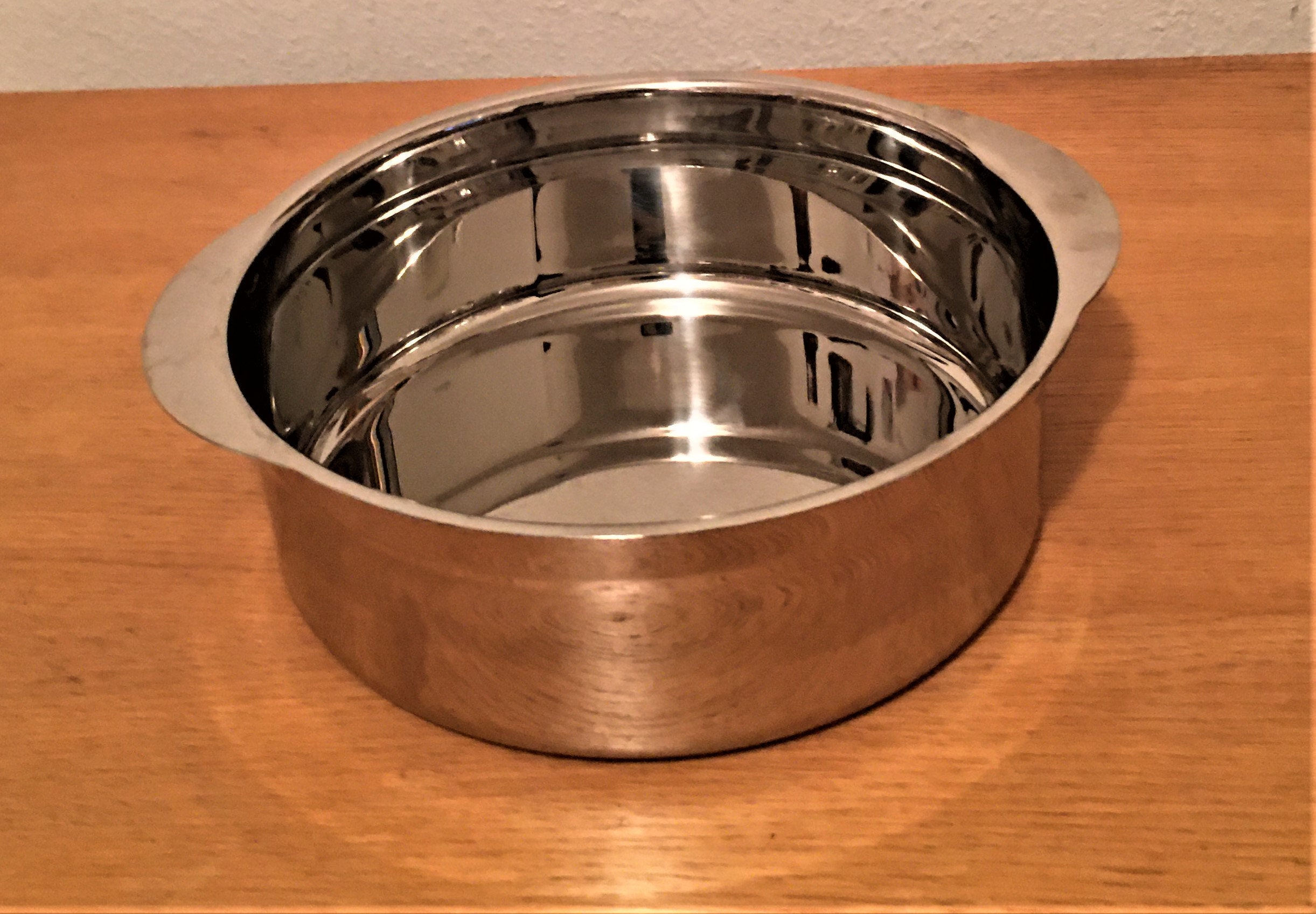 Baking Pan West Bend Bakeware 9 Inches USA Stainless Steel Stainless Steel  50s Mid Century Streamline Baking Cake Pan Casserole Dish Salad Master 