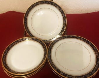 Antique Societa Ceramica Richard (Ginori) Set of 6 Salad