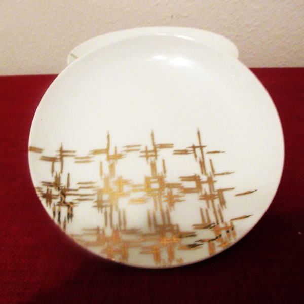 Nate Berkus Metalic Gold Weave on White Dessert/Appetizer Plates S/4