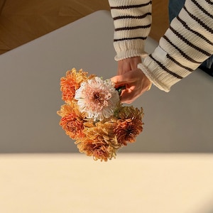 Modèle de chrysanthème perlé à la française – PDF numérique + tutoriel vidéo étape par étape