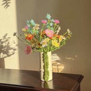 The Pastel Bouquet (PDF Download) – French Beaded Flower Pattern Bundle + Step-by-Step Video Tutorials