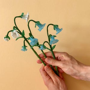 French Beaded Bluebell Pattern – DIGITAL PDF + Step-by-Step Video Tutorial